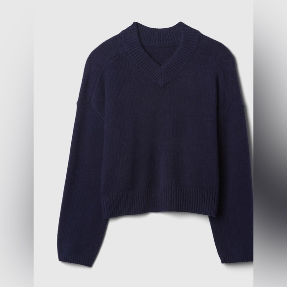 Gap CashSoft Oversized V-Neck Sweater women size small - Picture 4 of 5